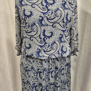 sukienka plisowana chaber, sukienka na wesele, sukienka chabrowa, elegancka sukienka damska, bawełniana sukienka